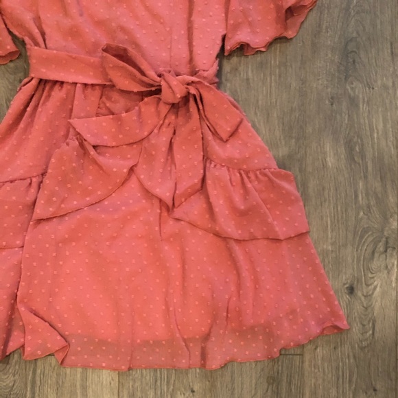 SIMPLEE | Retro Dusty Rose Mini Dress - Picture 5 of 6